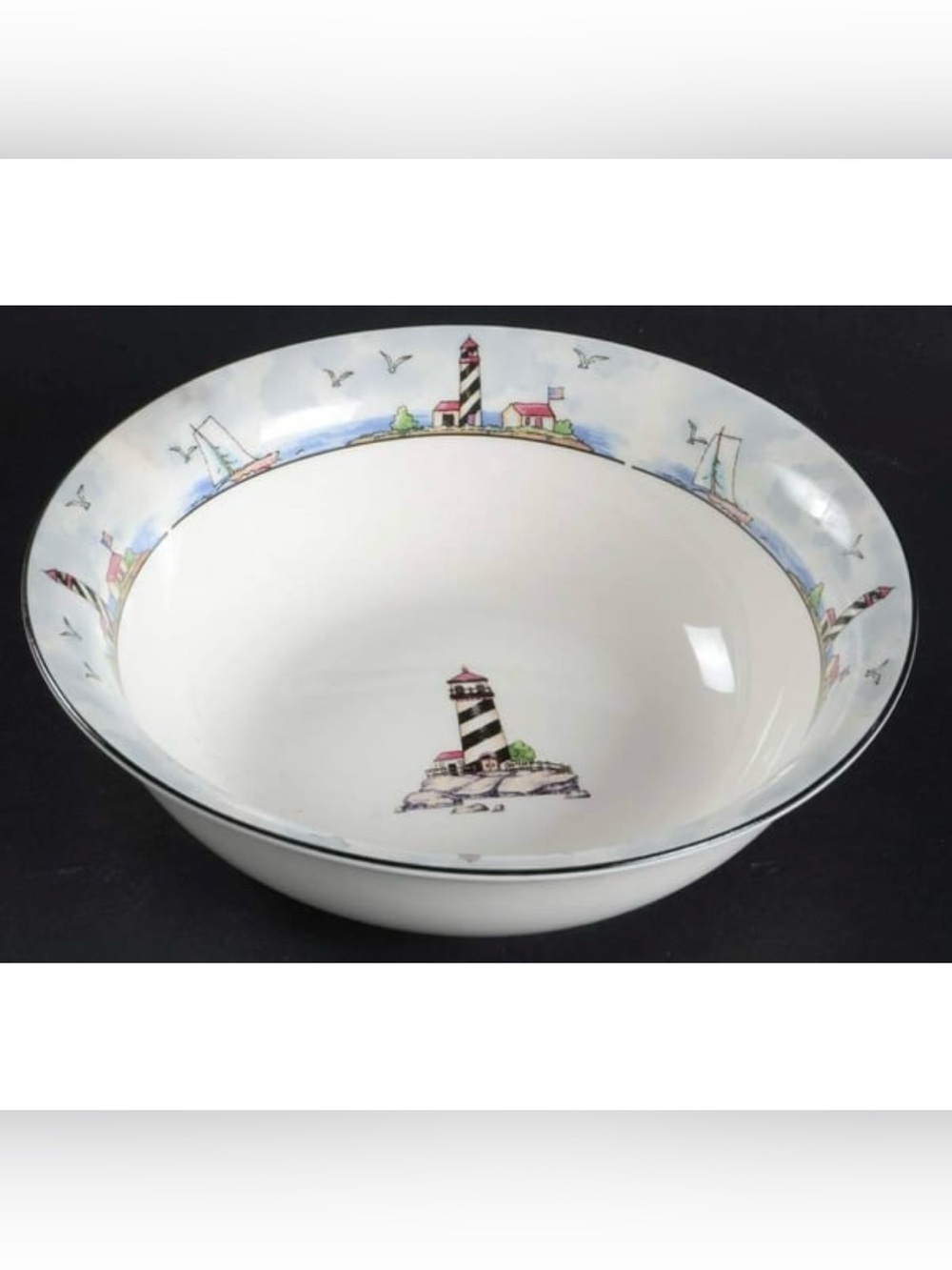 TOTALLY TODAY Lighthouse Cereal Bowl